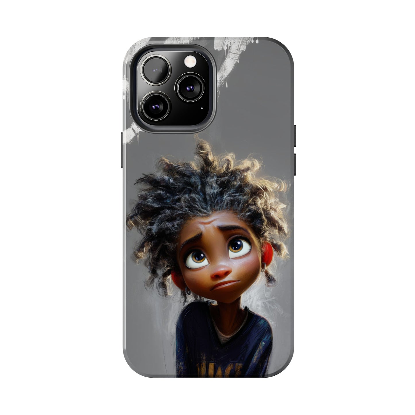 Whimsical Tough Phone Case - Artistic Design for Kids and Tweens
