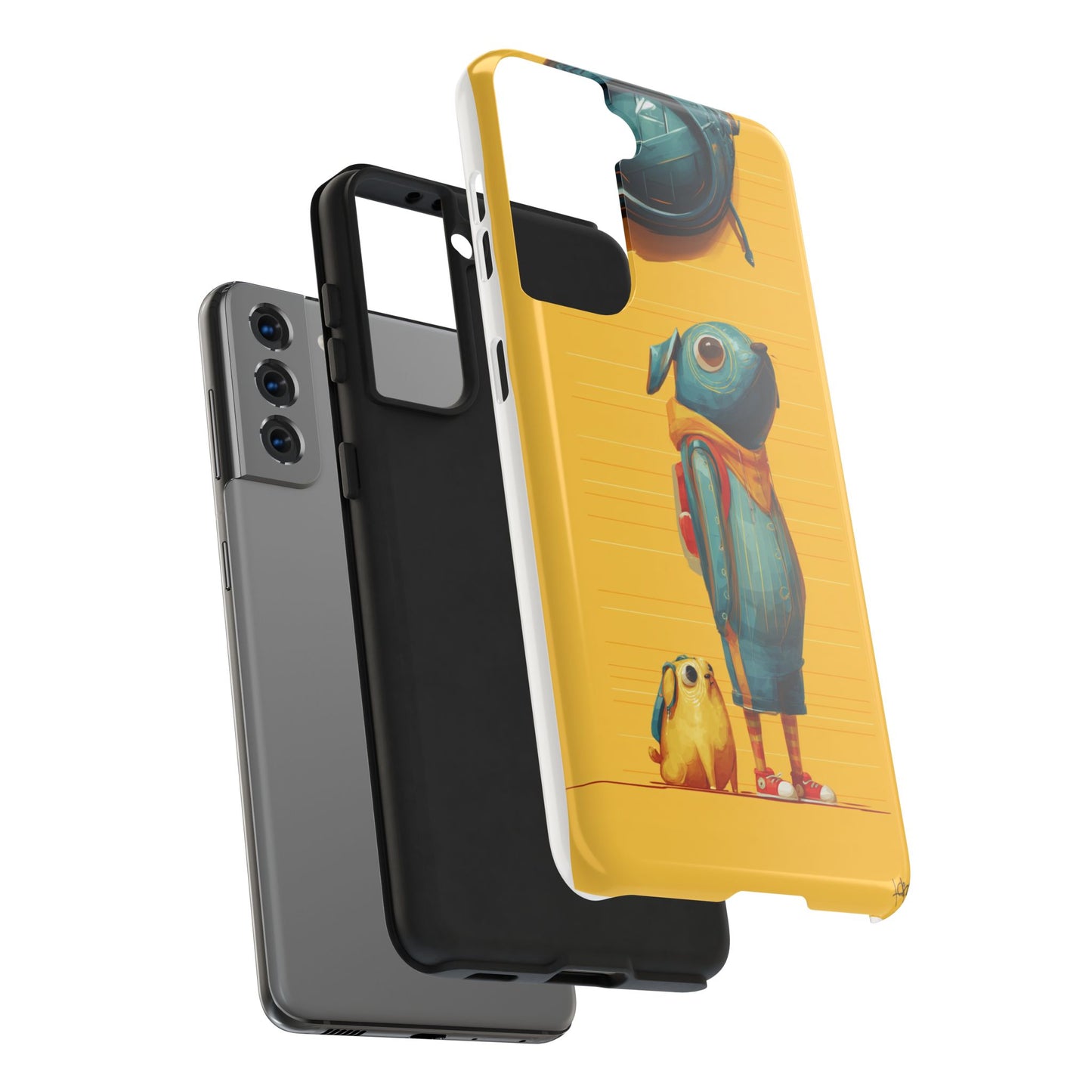 Colorful Animal Art Tough Phone Case - Perfect for Pet Lovers & Kids