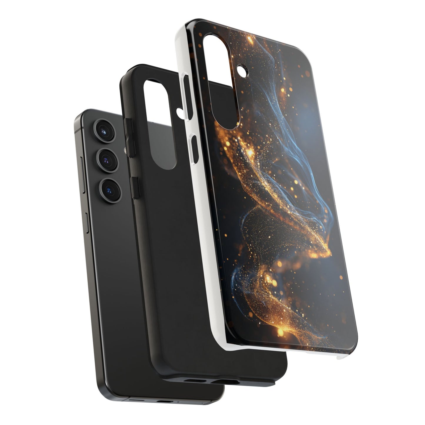 Elegant Gold Swirl Tough Phone Case – Durable & Stylish Protection for Your Device