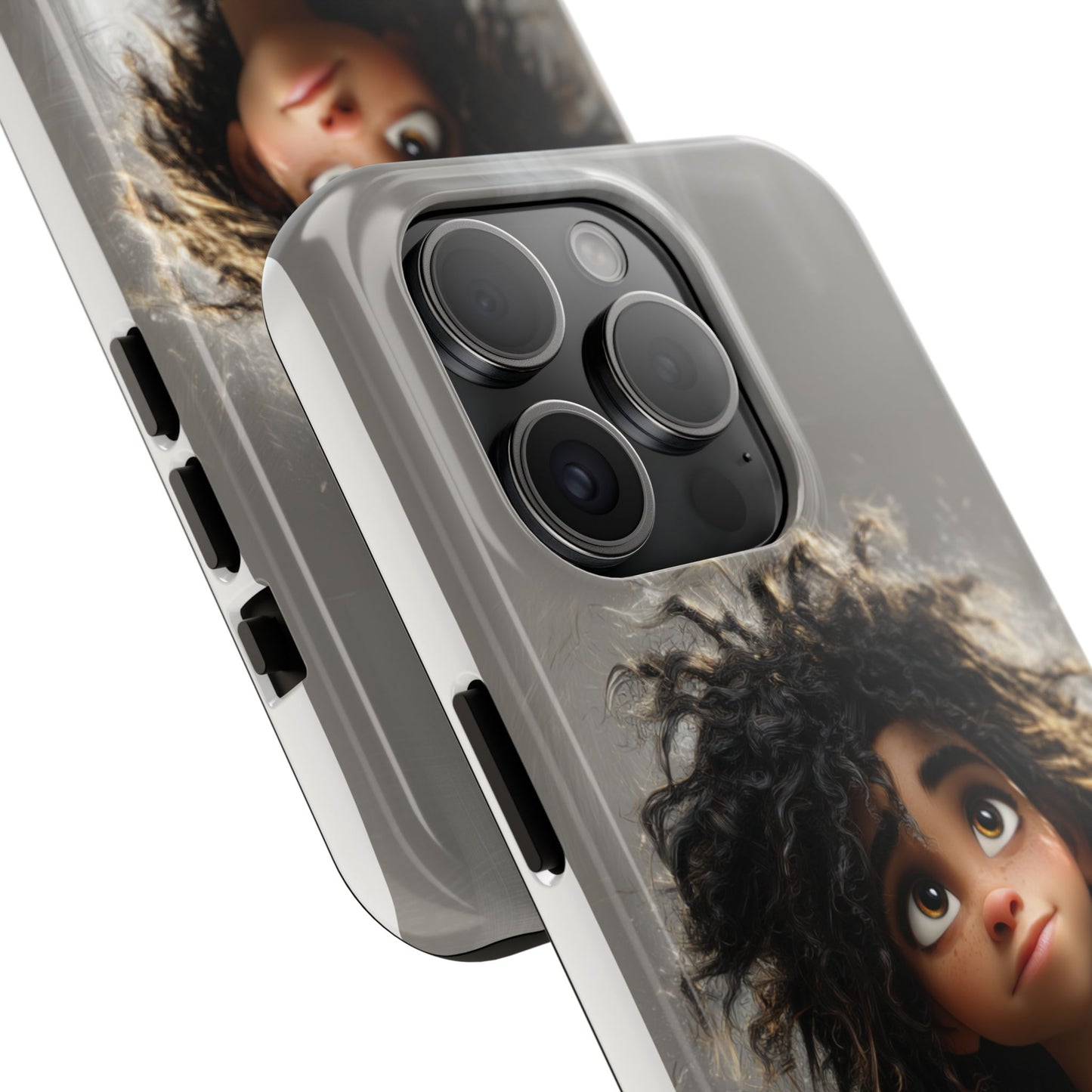 Artistic Tough Phone Case - Unique Character Design for Creative Souls