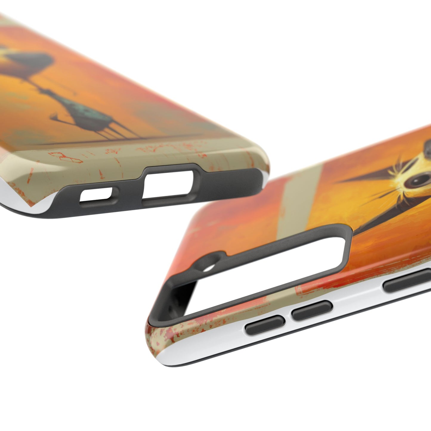 Whimsical Dog Art Tough Phone Case - Fun & Stylish Pet Lover Gift