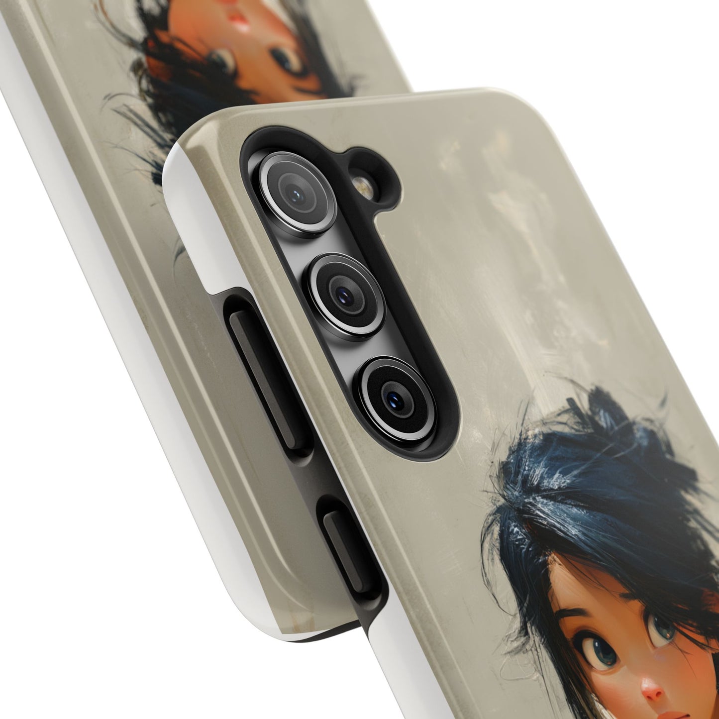 Artistic Tough Phone Case – Unique Portrait Design for Creatives