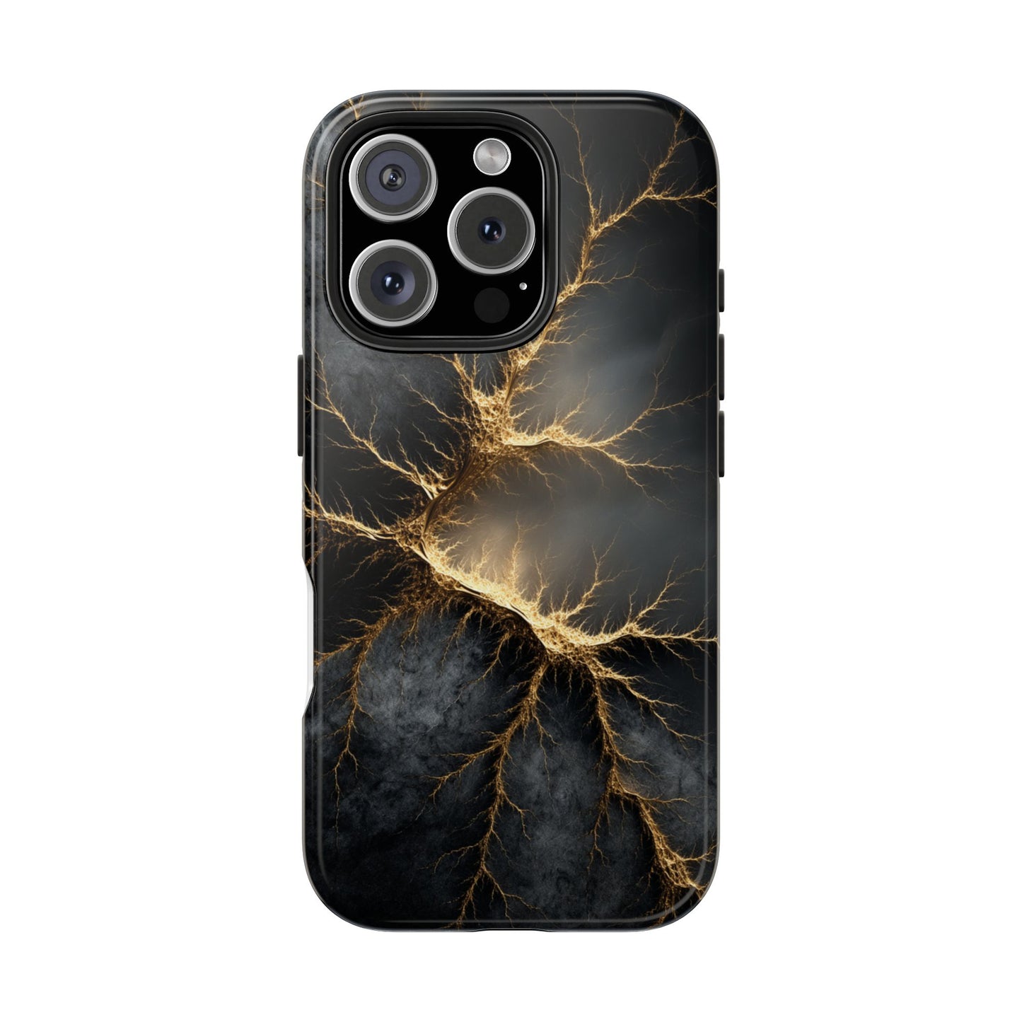 Electric Lightning Tough Phone Case - Durable Protection with Striking Design
