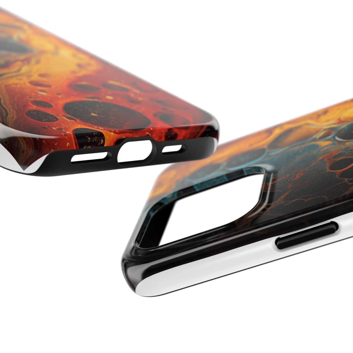 Abstract Lava Tough Phone Case - Vibrant Protective Cover for Adventurous Souls