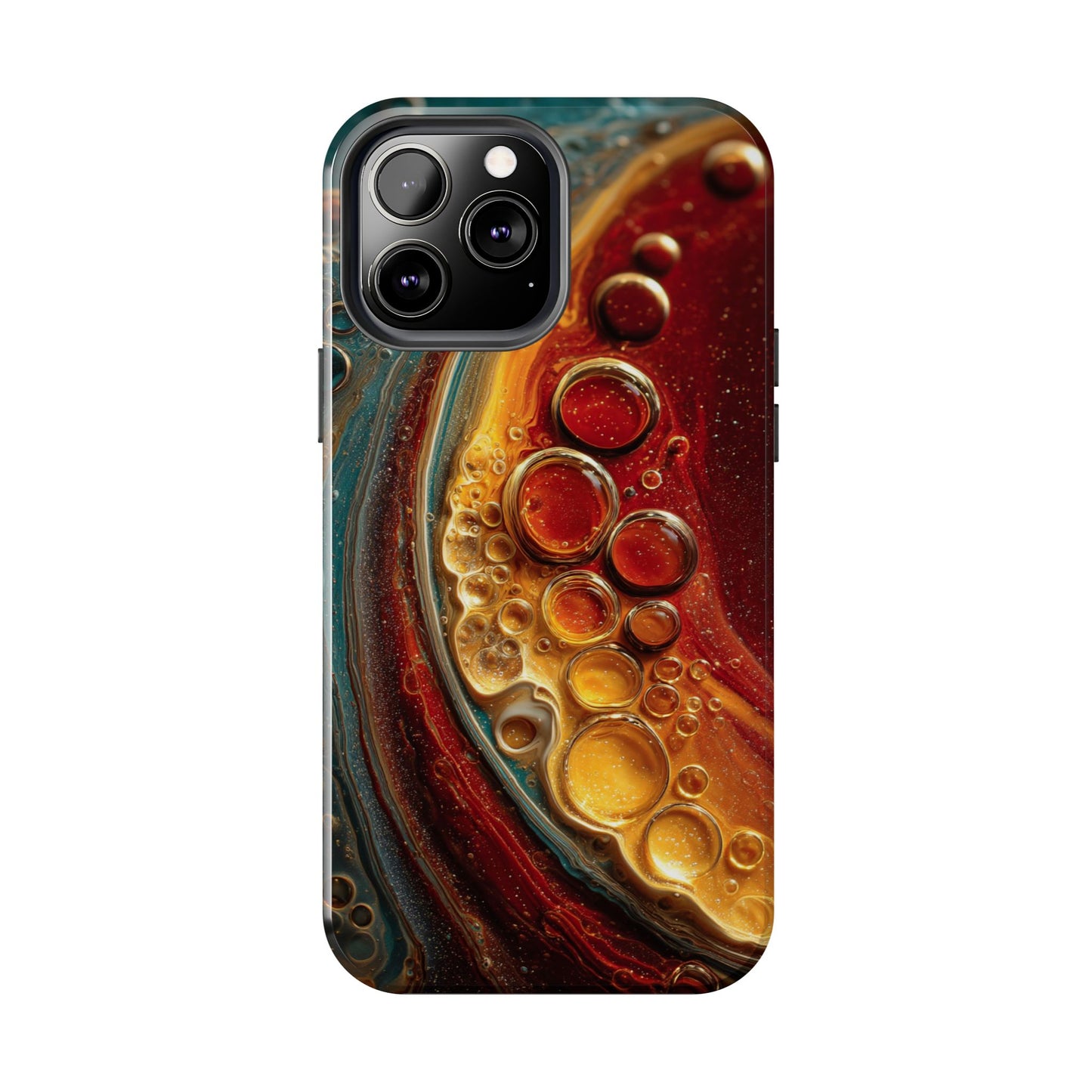 Artistic Tough Phone Case - Abstract Lava Design