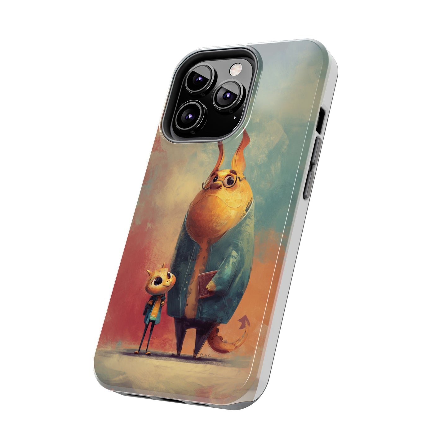 Animal Art Tough Phone Cases, Cute Character Phone Protector, Unique Cartoon Phone Cover, Fun Gift for Kids, Birthday or Holiday Present