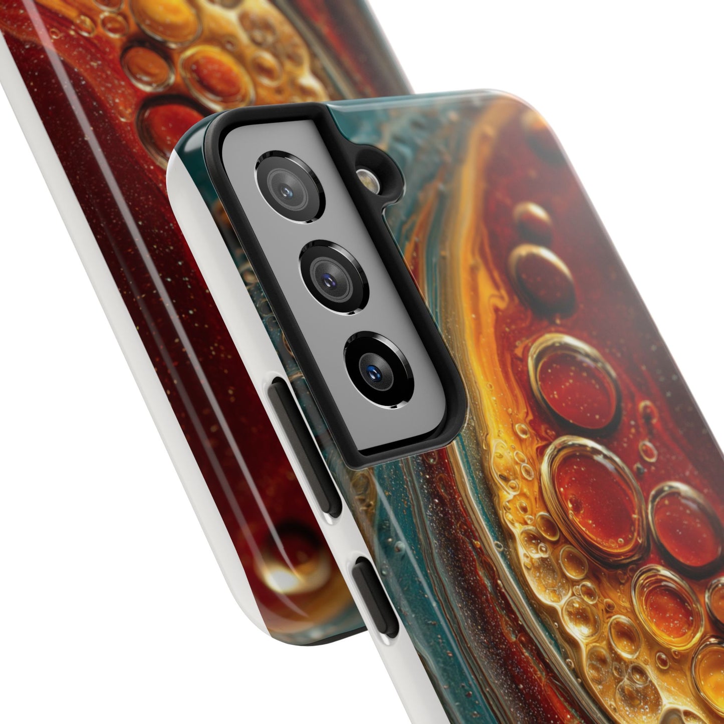 Artistic Tough Phone Case - Abstract Lava Design
