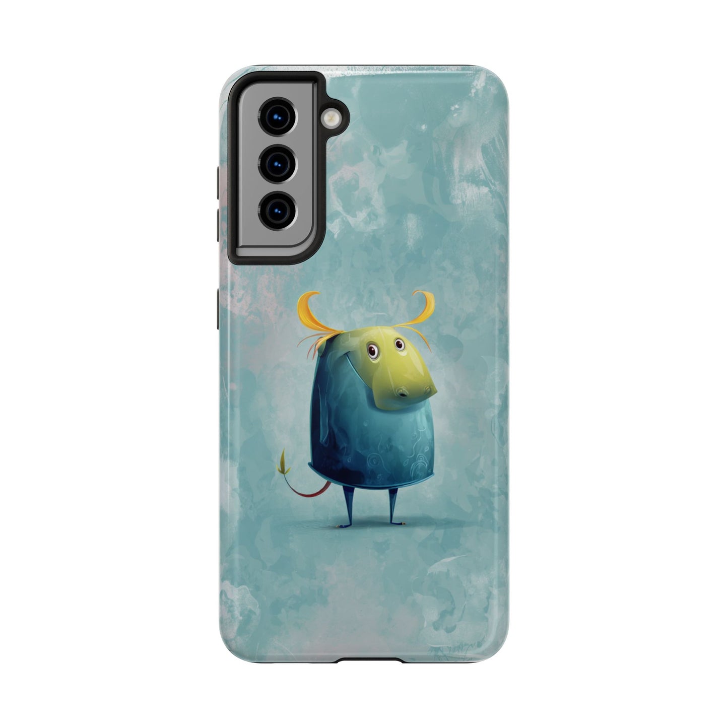 Cute Cartoon Bull Tough Phone Case - Durable & Fun Protection