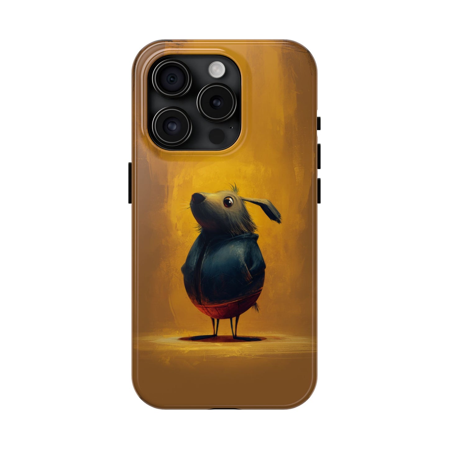 Whimsical Dog Art Tough Phone Case - Durable & Stylish