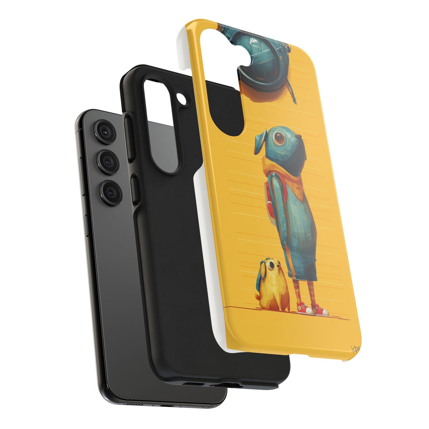 Colorful Animal Art Tough Phone Case - Perfect for Pet Lovers & Kids