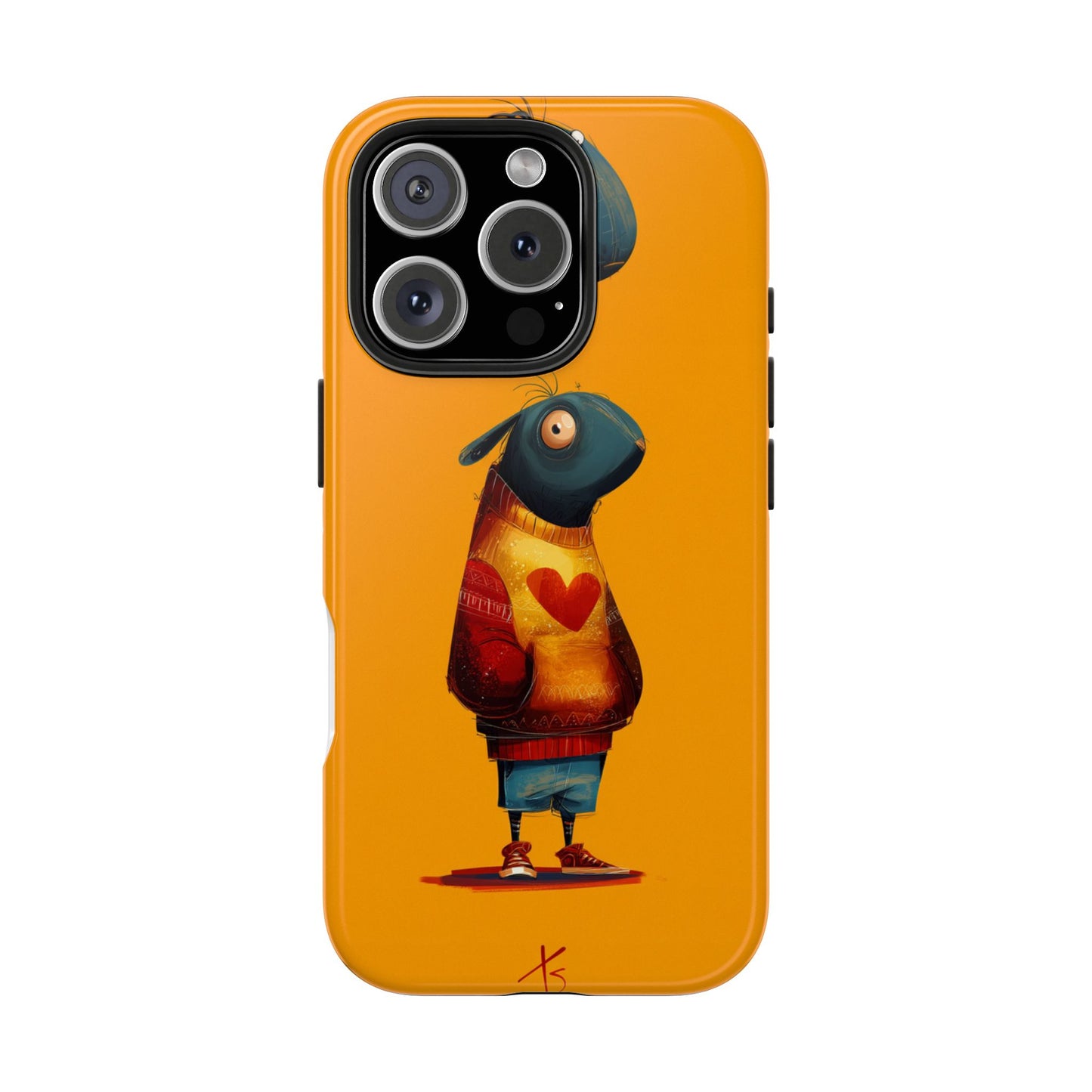 Cute Cartoon Tough Phone Case - Whimsical Sheep Design
