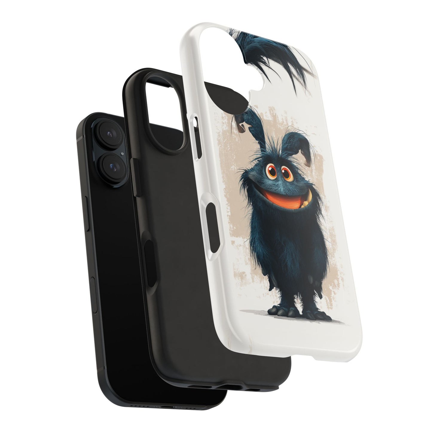 Whimsical Monster Tough Phone Case - Durable Protection for Fun-Loving Individuals