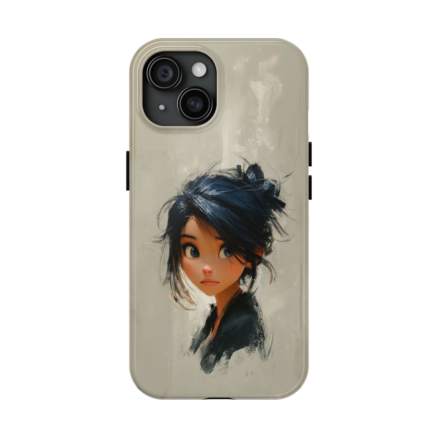 Artistic Tough Phone Case – Unique Portrait Design for Creatives
