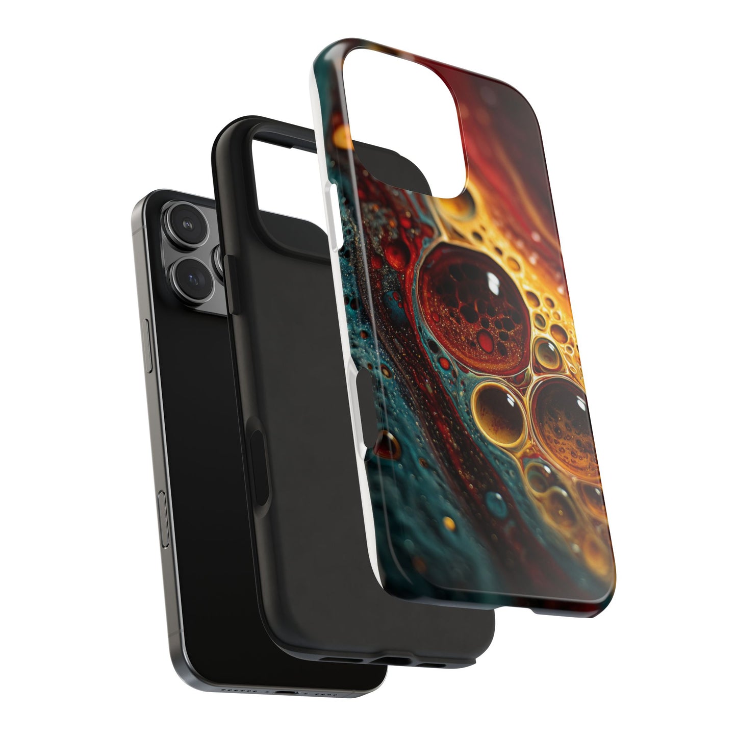 Vibrant Abstract Tough Phone Case - Unique Art for Stylish Protection