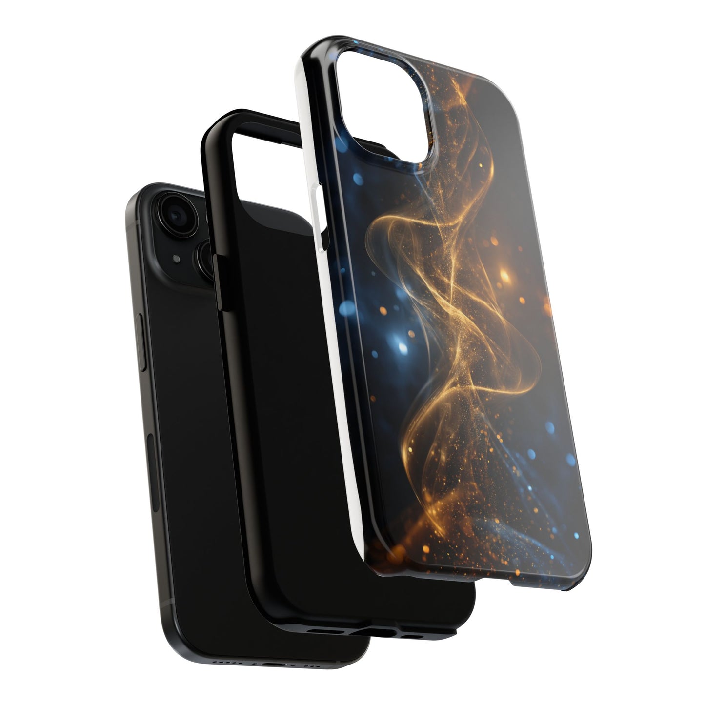 Stylish Tough Phone Cases with Sparkling Swirls Design