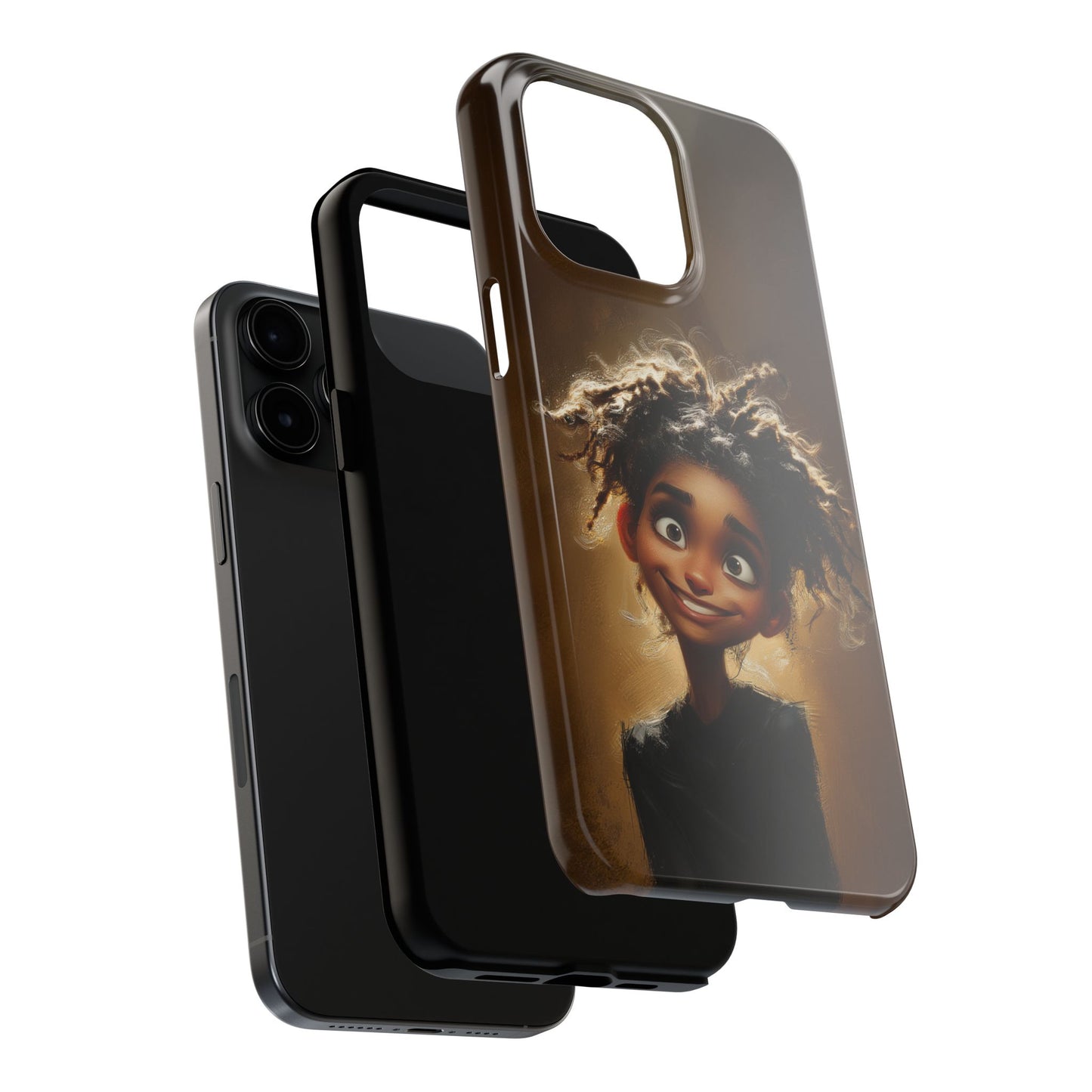 Whimsical Tough Phone Case with Playful Character Design