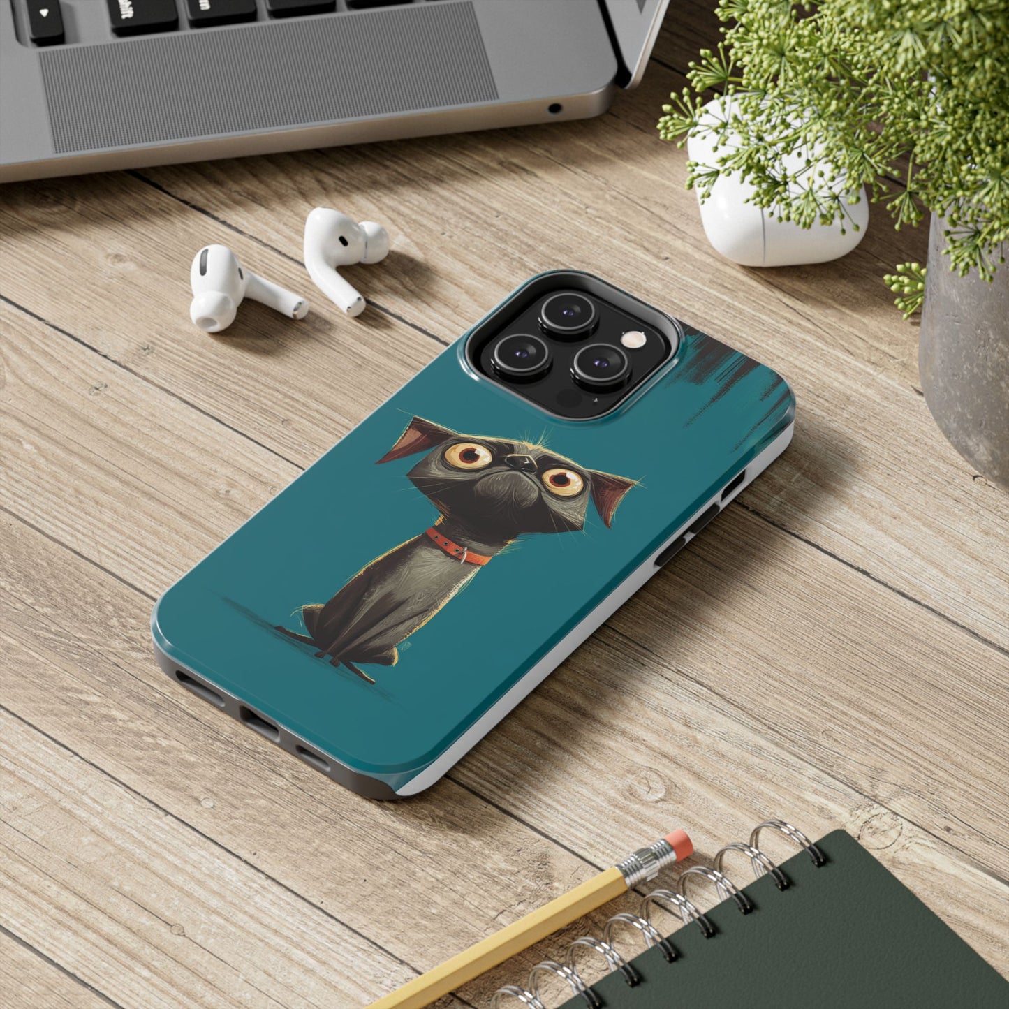 Cute Dog Tough Phone Case - Durable Protection for Pet Lovers