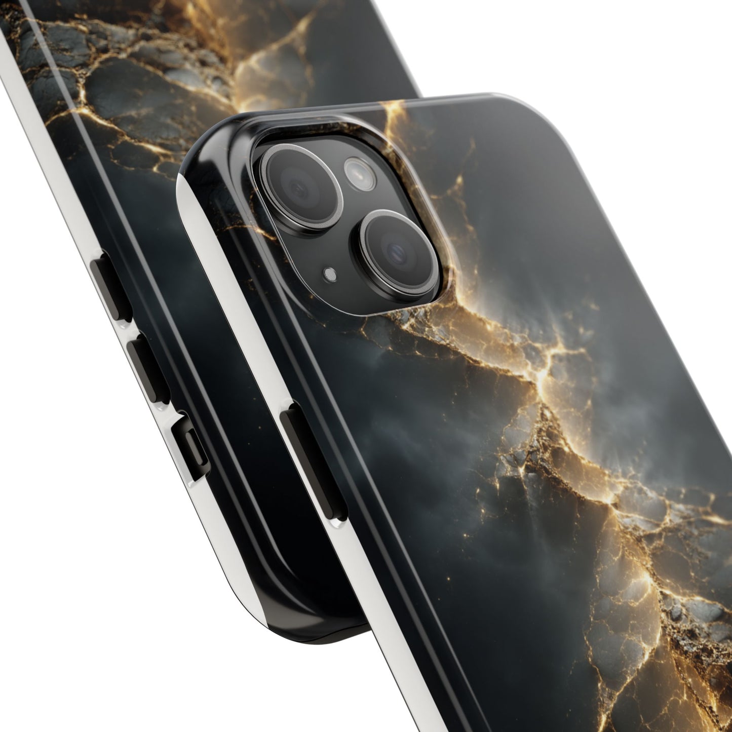 Majestic Marble Phone Case - Tough Protective Cover with Gold Veins