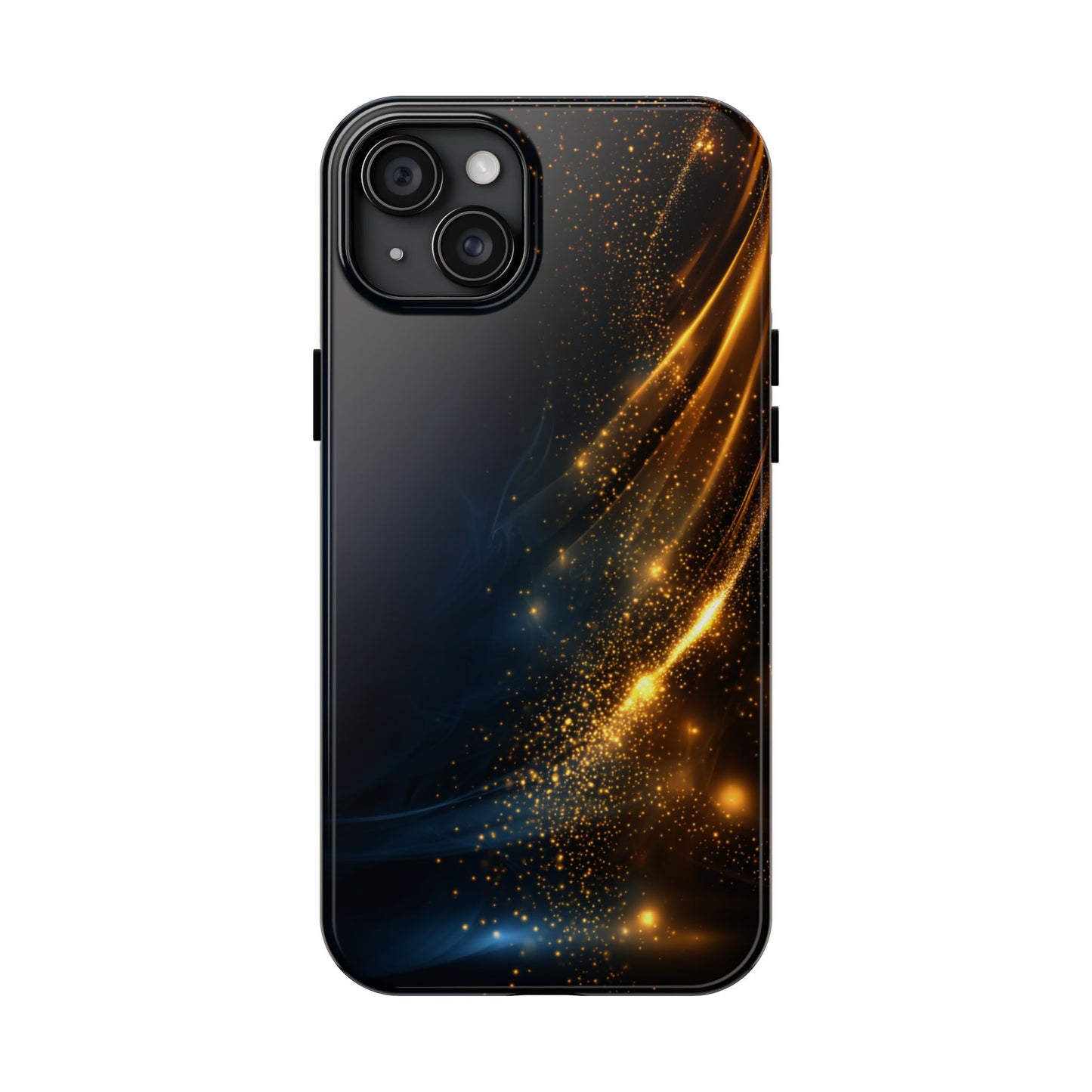 Galaxy Glitter Tough Phone Case - Shockproof Protection for iPhone