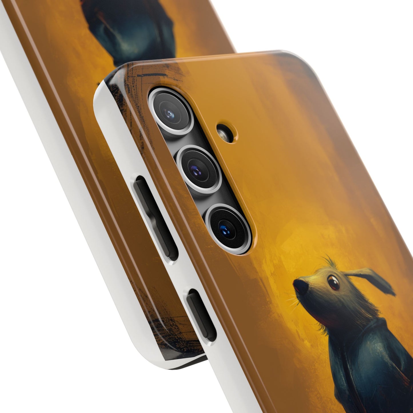 Whimsical Dog Art Tough Phone Case - Durable & Stylish