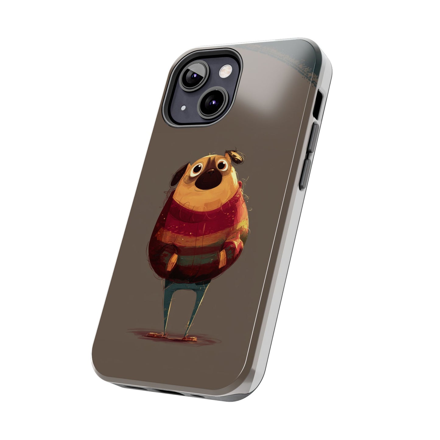 Cute Pug Tough Phone Case - Durable & Stylish Protection for Pet Lovers