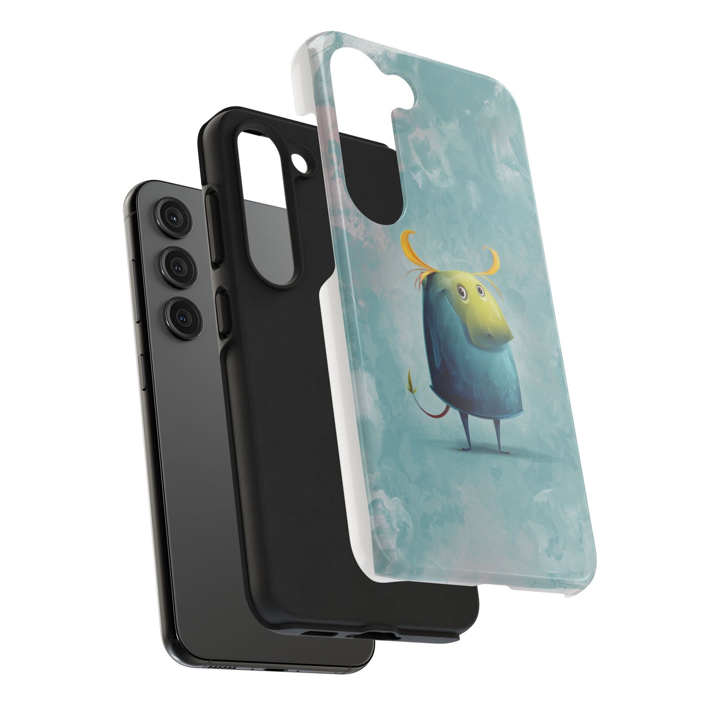 Cute Cartoon Bull Tough Phone Case - Durable & Fun Protection