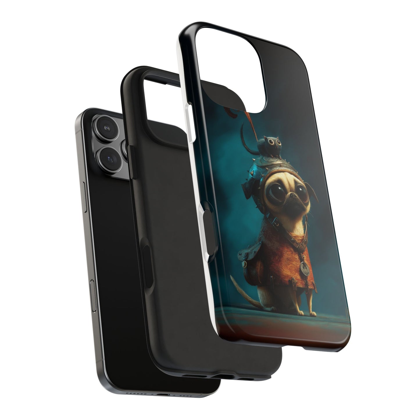 Cute Pug Adventure Tough Phone Case - Durable Protection for Pet Lovers