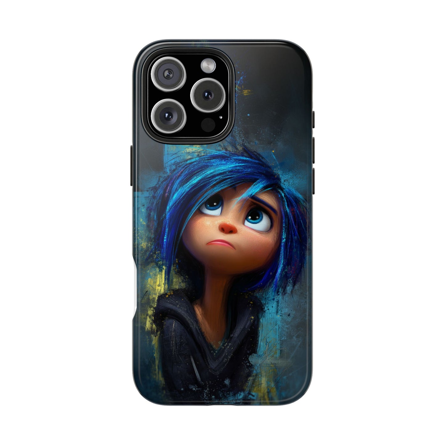 Unique Artsy Tough Phone Case – Emotional Abstract Design for Creative Souls