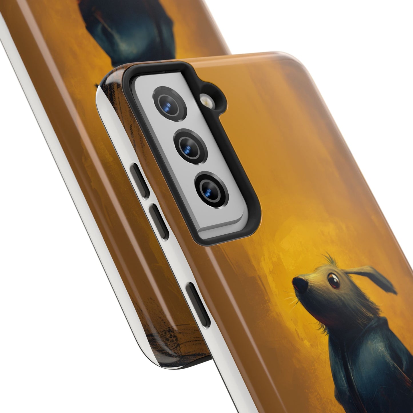 Whimsical Dog Art Tough Phone Case - Durable & Stylish