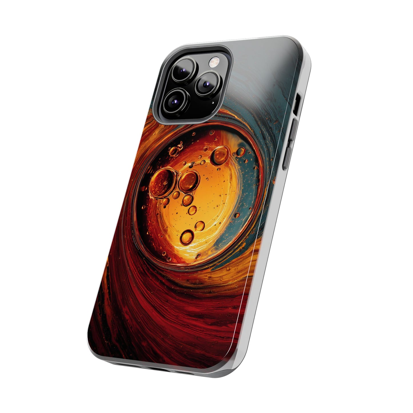 Vibrant Abstract Phone Case with Bubble Design - Tough & Stylish