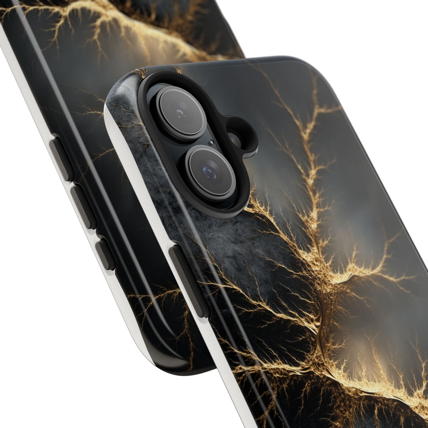 Electric Lightning Tough Phone Case - Durable Protection with Striking Design