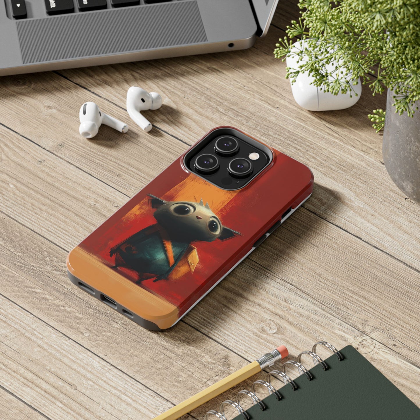 Adventurous Character Tough Phone Case - Durable Protection for Creative Souls