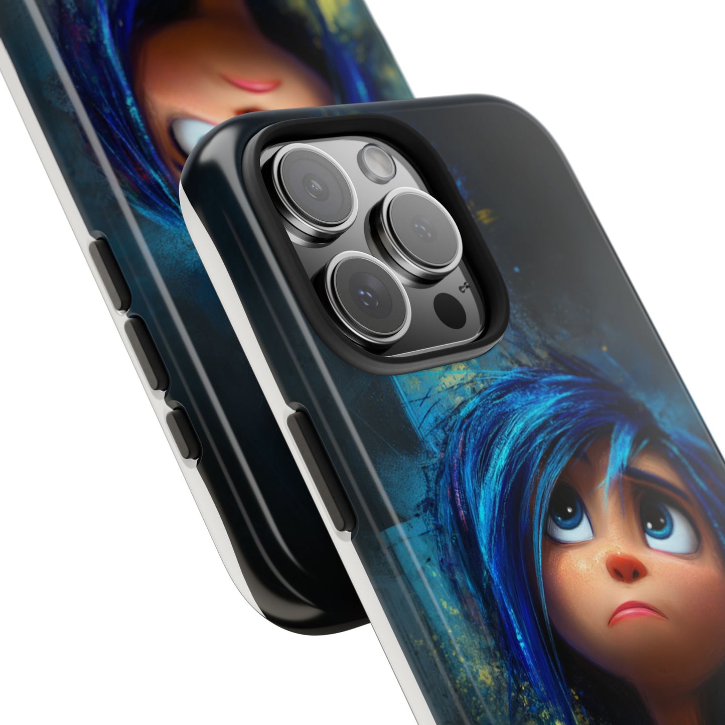 Unique Artsy Tough Phone Case – Emotional Abstract Design for Creative Souls