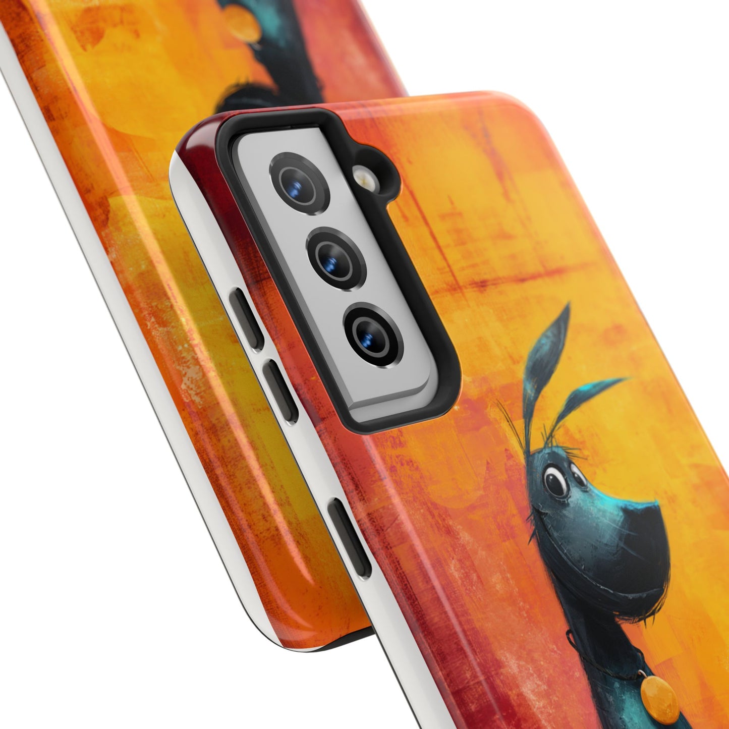 Colorful Dog & Cat Tough Phone Case – Fun Pet Lover Accessory