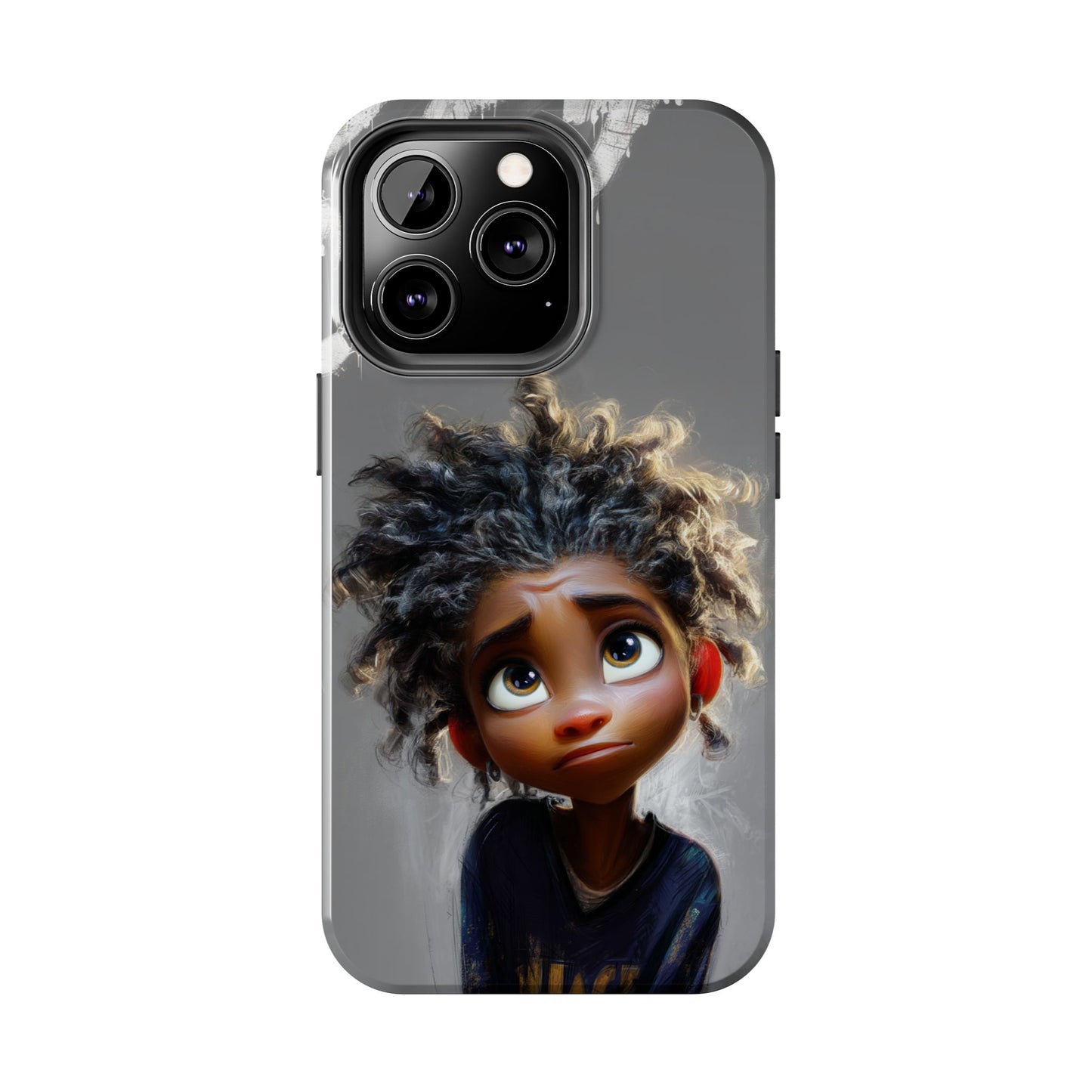 Whimsical Tough Phone Case - Artistic Design for Kids and Tweens