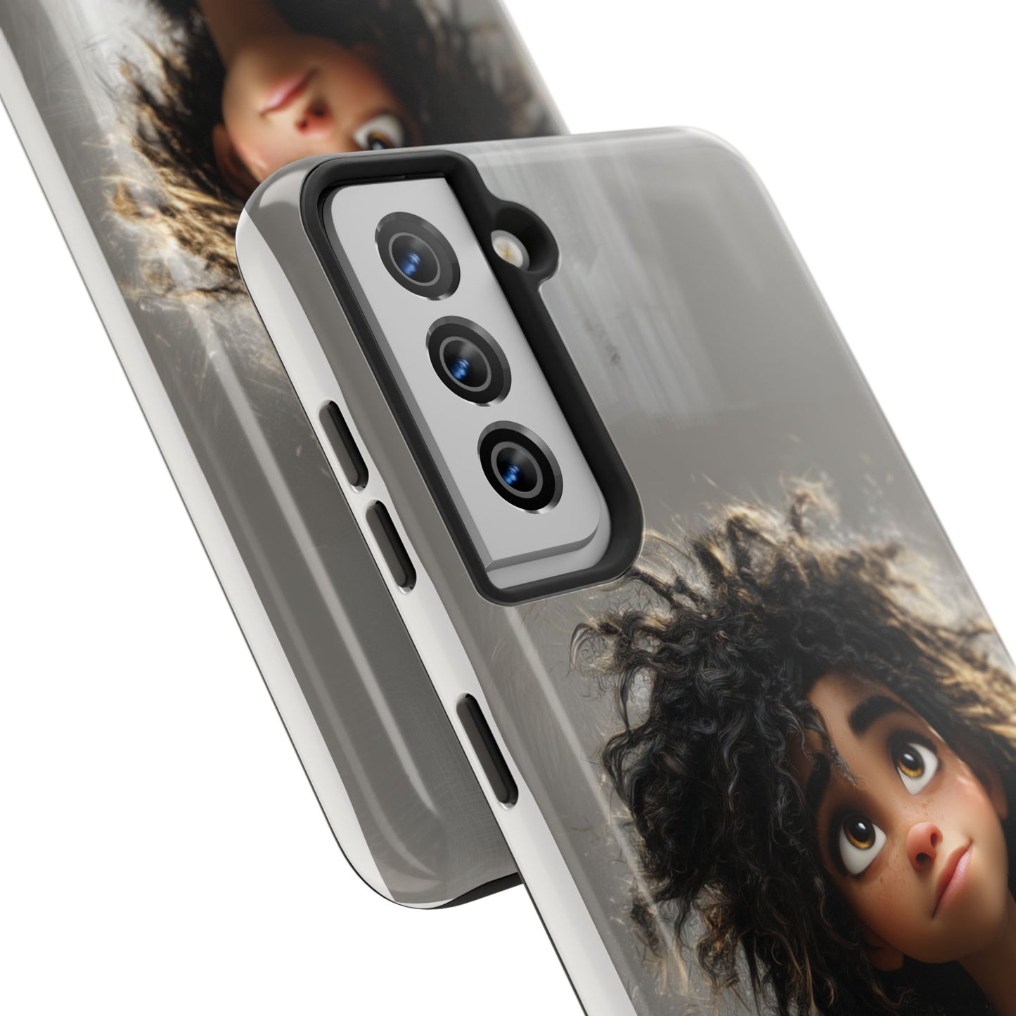 Artistic Tough Phone Case - Unique Character Design for Creative Souls