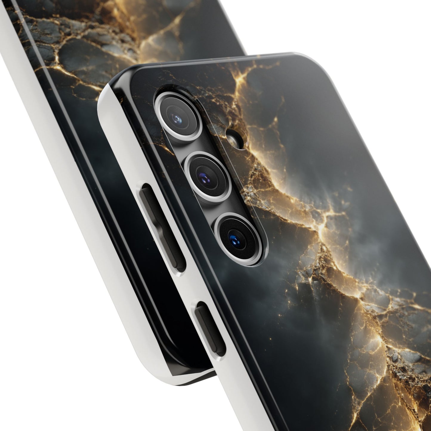 Majestic Marble Phone Case - Tough Protective Cover with Gold Veins