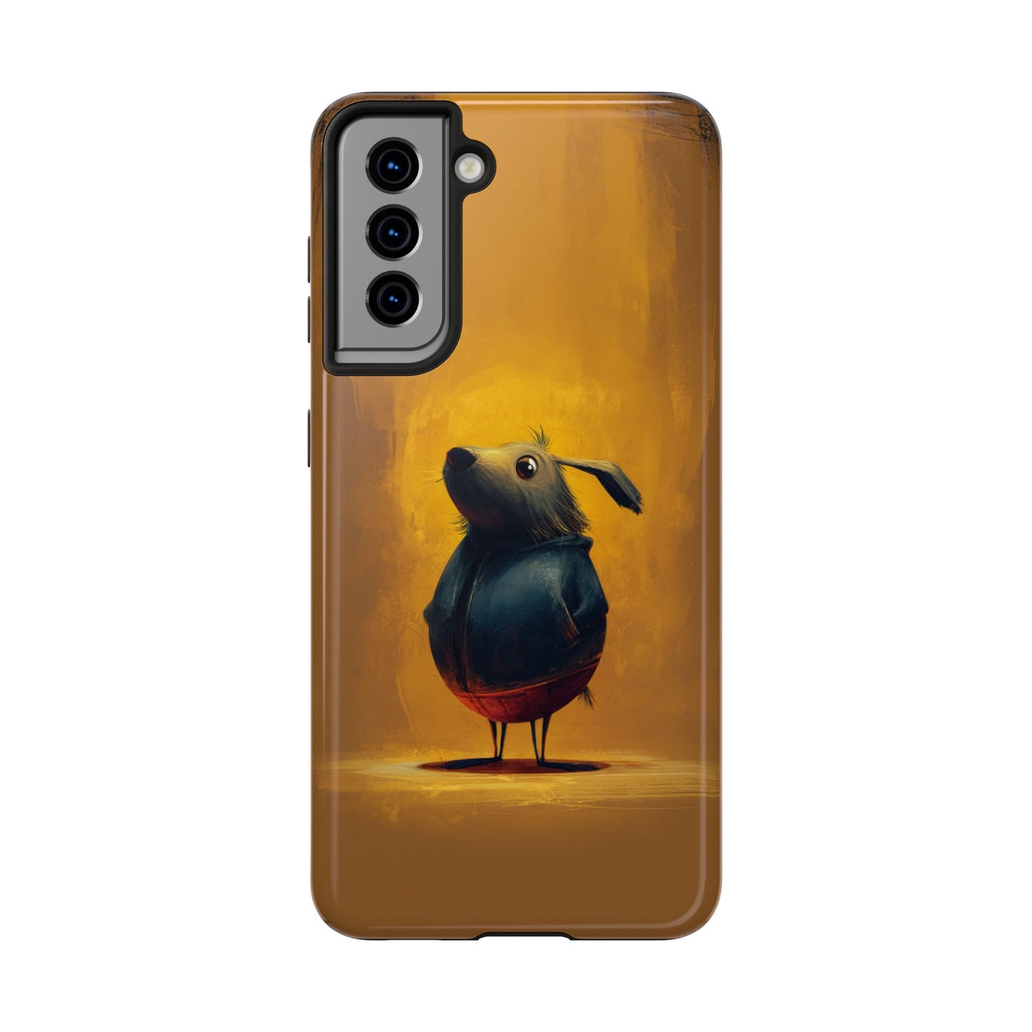 Whimsical Dog Art Tough Phone Case - Durable & Stylish