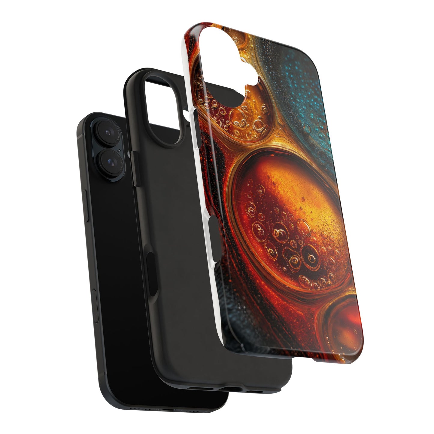 Vibrant Abstract Tough Phone Case – Bubble Design for Ultimate Protection