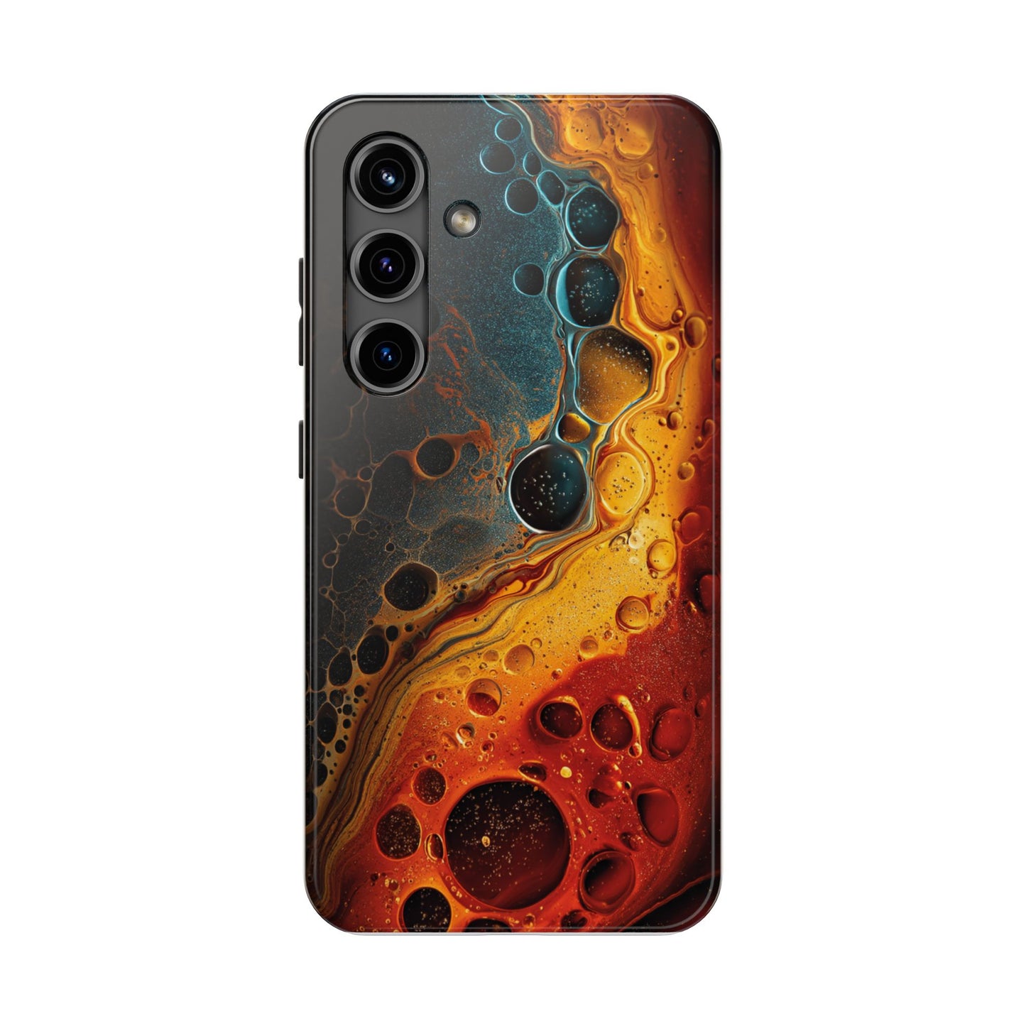 Abstract Lava Tough Phone Case - Vibrant Protective Cover for Adventurous Souls