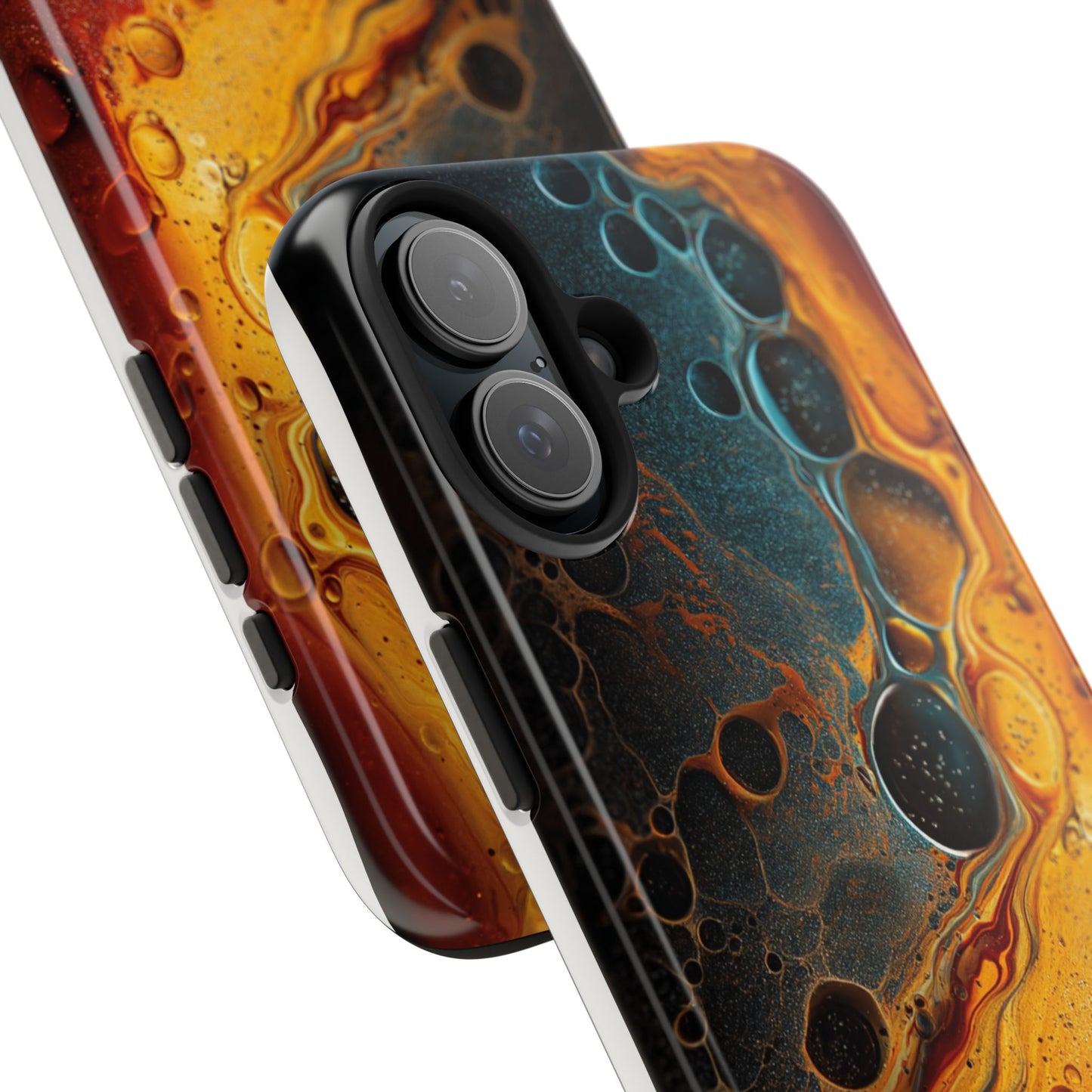 Abstract Lava Tough Phone Case - Vibrant Protective Cover for Adventurous Souls