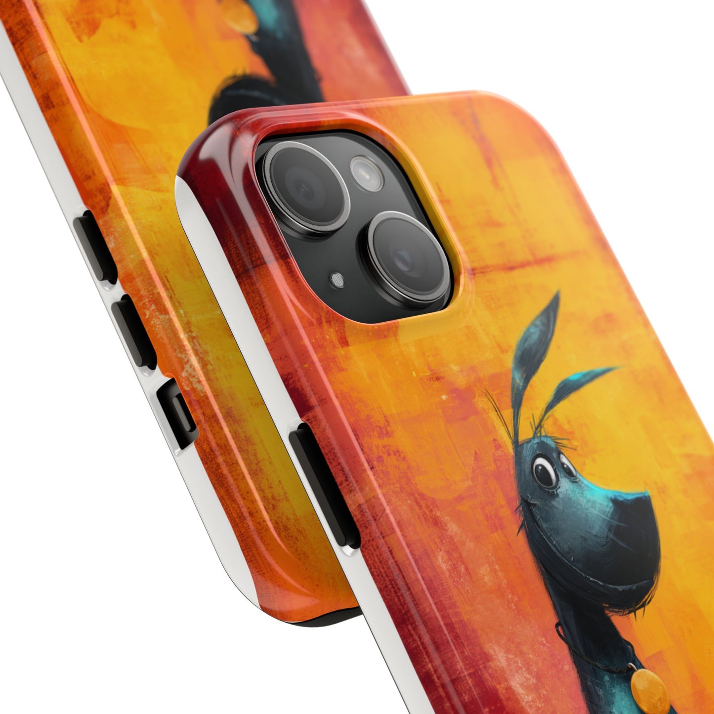 Colorful Dog & Cat Tough Phone Case – Fun Pet Lover Accessory