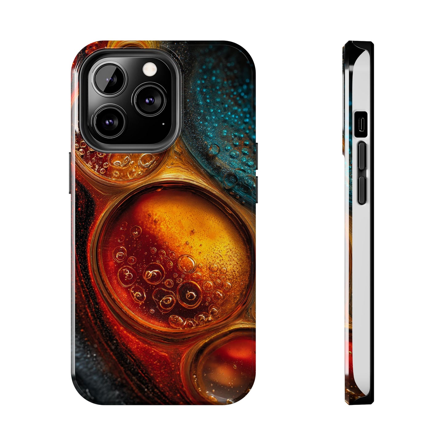 Vibrant Abstract Tough Phone Case – Bubble Design for Ultimate Protection