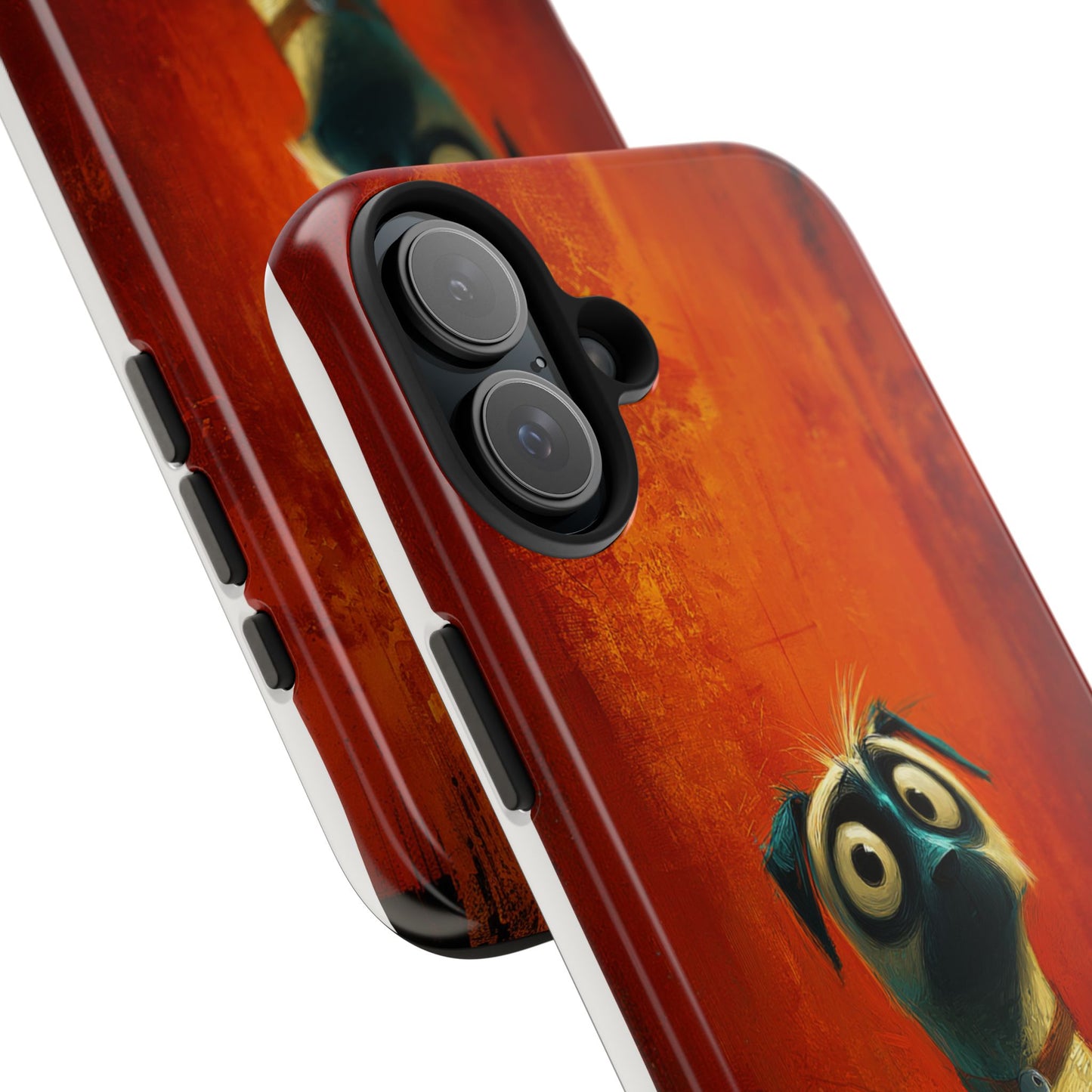 Whimsical Dog Art Tough Phone Case - Durable Protection for Pet Lovers