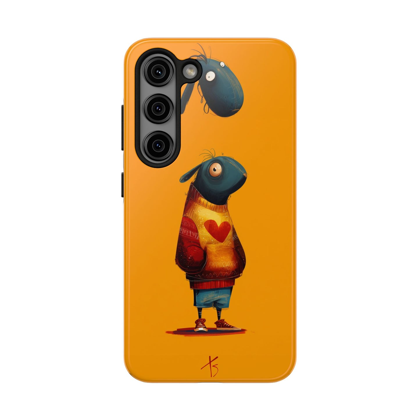 Cute Cartoon Tough Phone Case - Whimsical Sheep Design