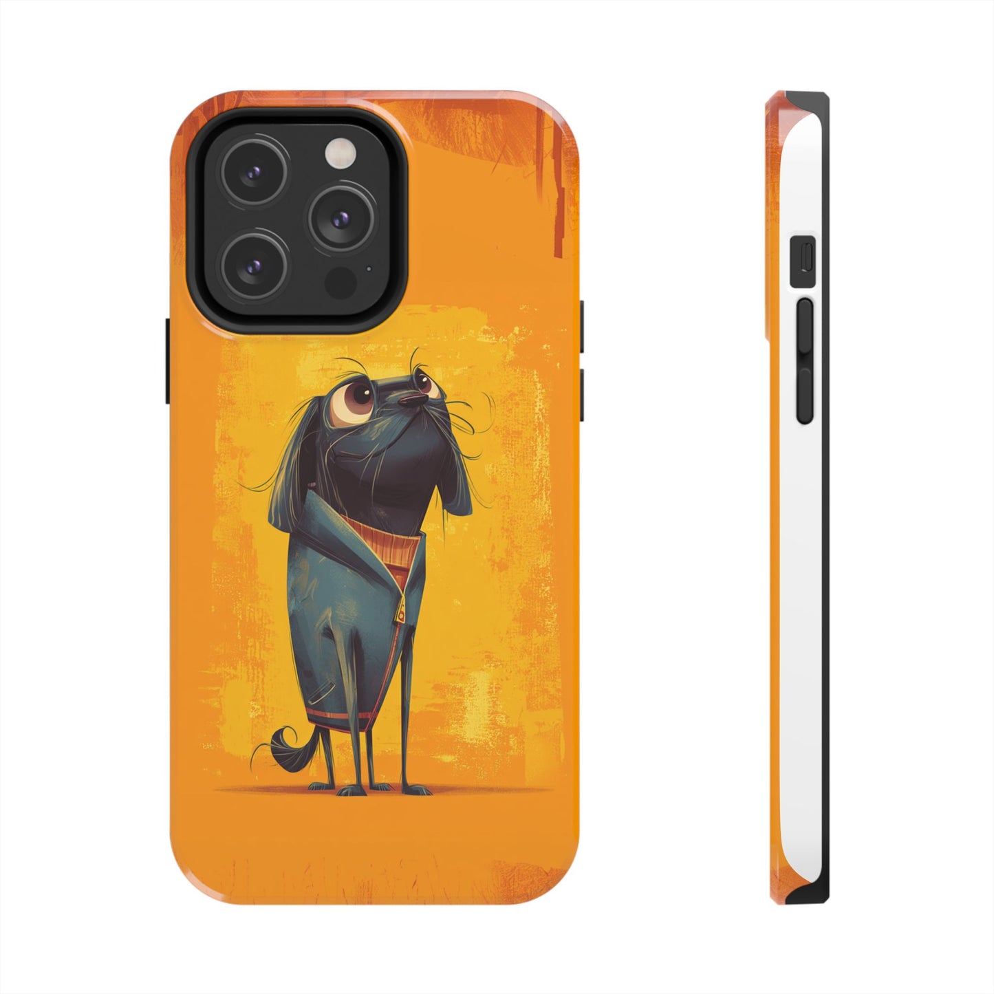 Fun Dog Art Tough Phone Case - Durable Pet Lover Gift