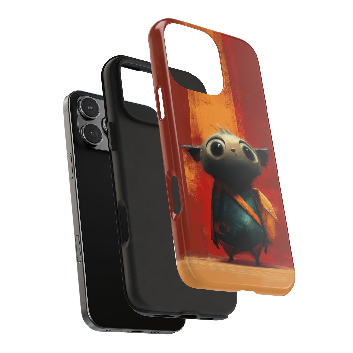 Adventurous Character Tough Phone Case - Durable Protection for Creative Souls