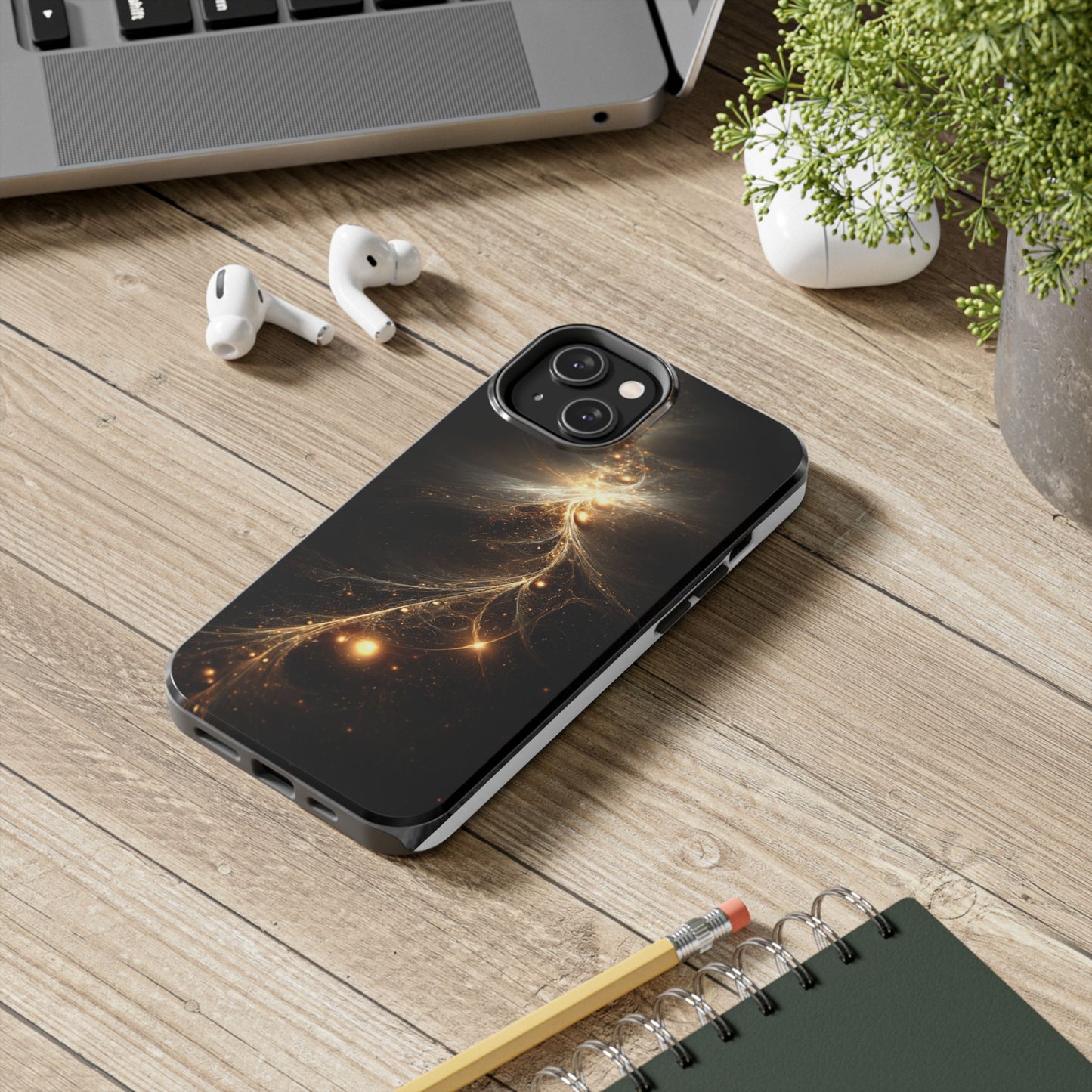 Cosmic Glow Tough Phone Case - Galaxy Design for Sci-Fi Lovers