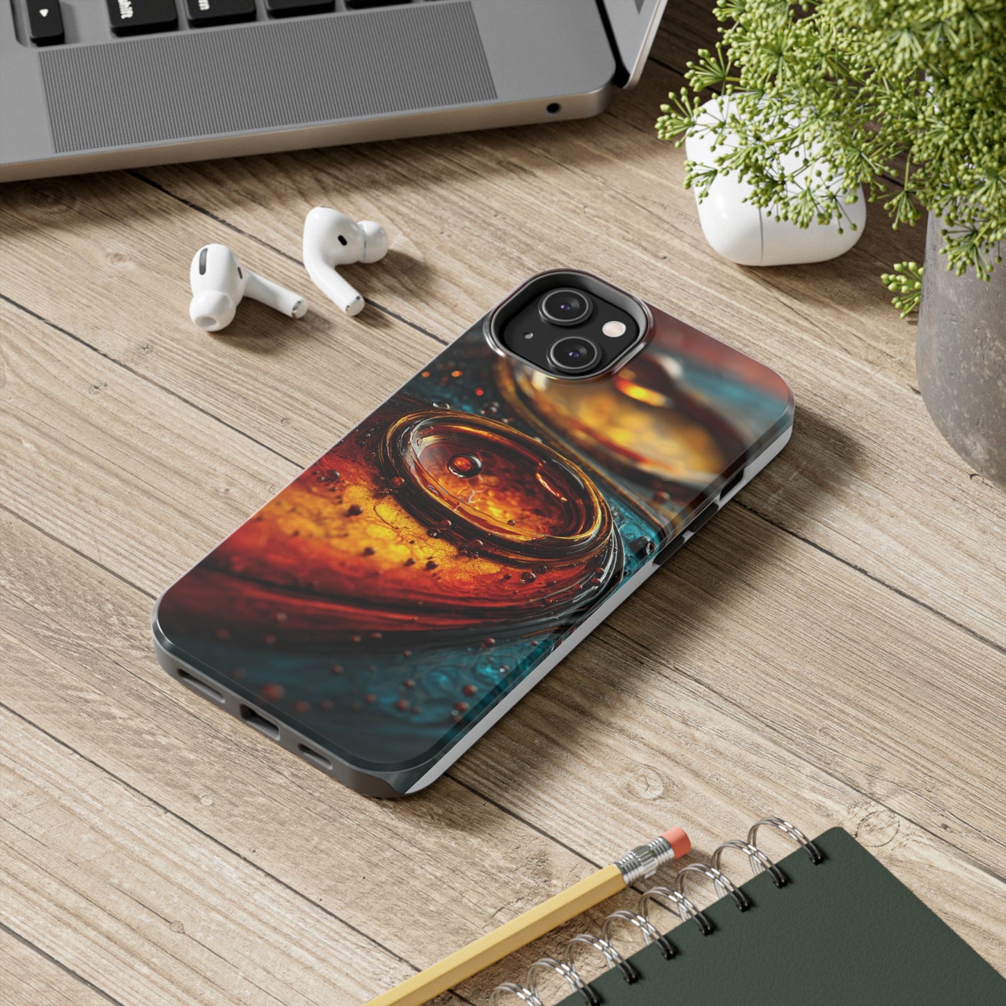 Artistic Tough Phone Case – Abstract Colorful Design for Unique Protection