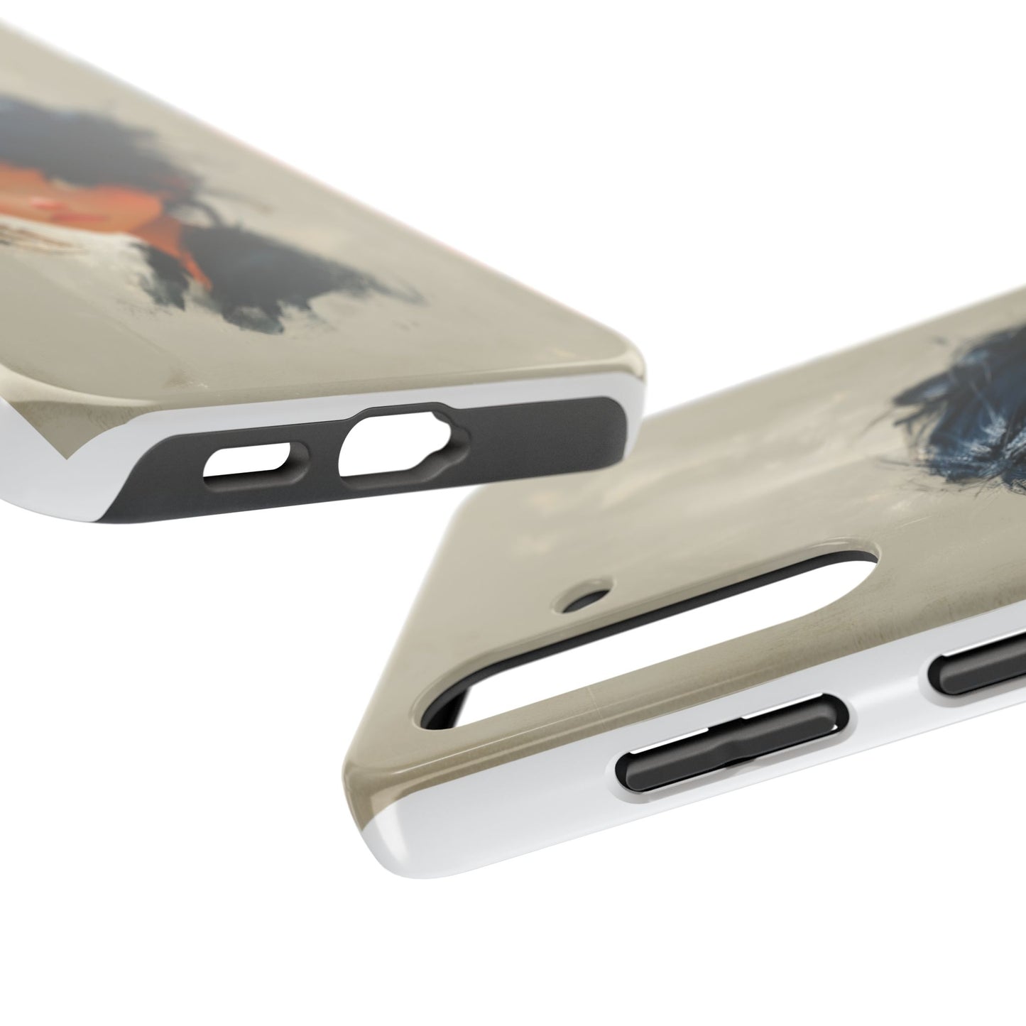 Artistic Tough Phone Case – Unique Portrait Design for Creatives